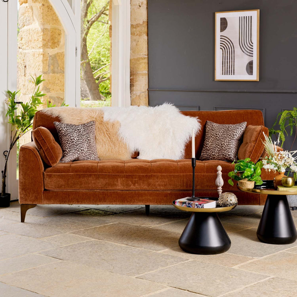 Hartpury 3 Seater Sofa in Rust