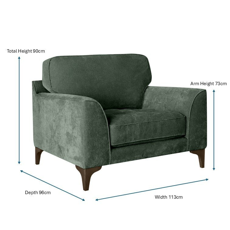 Hartpury Armchair in Green