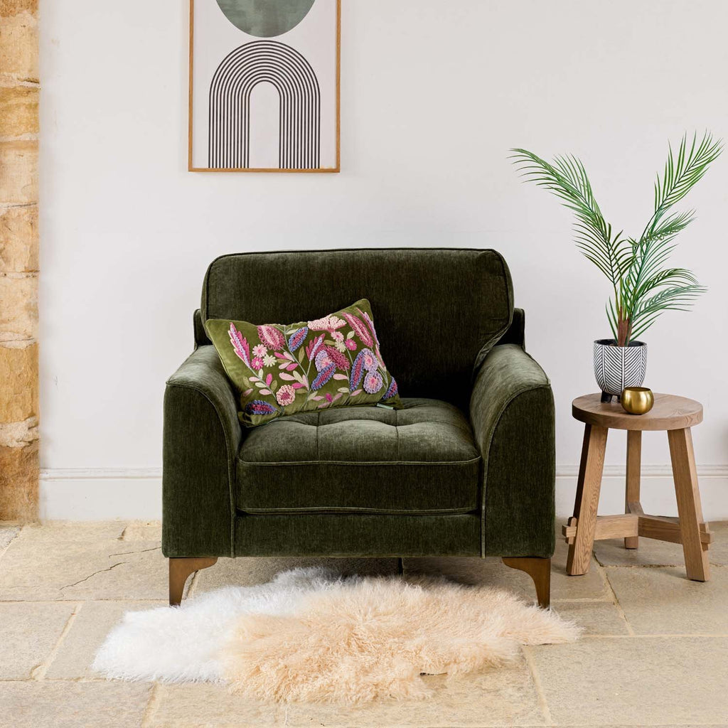 Hartpury Armchair in Green