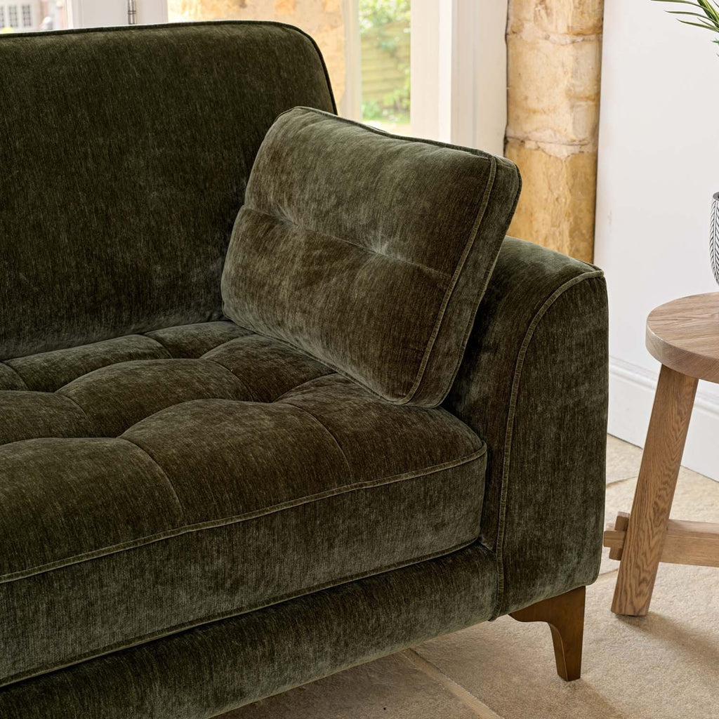 Hartpury 3 Seater Sofa in Green