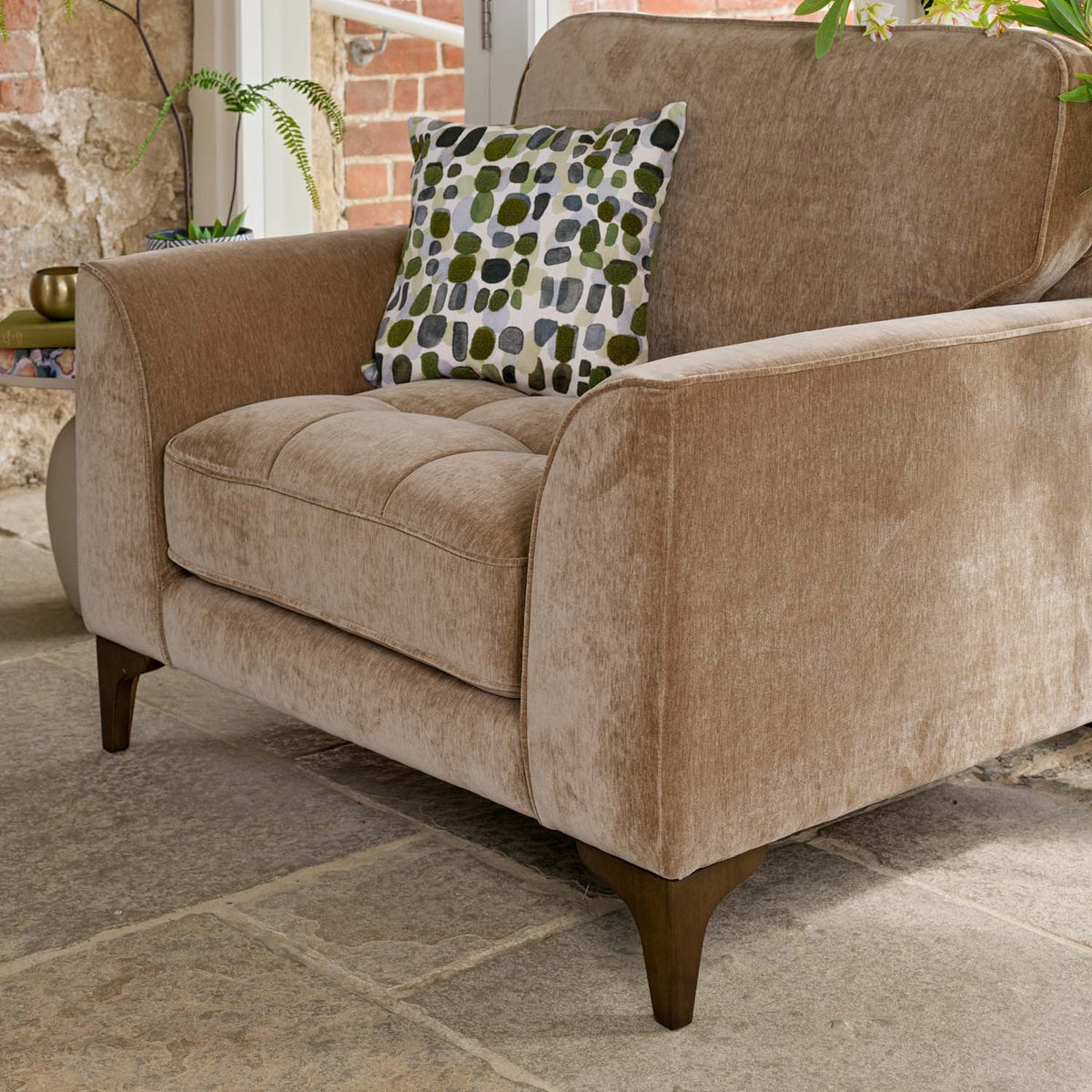 Hartpury Armchair in Taupe