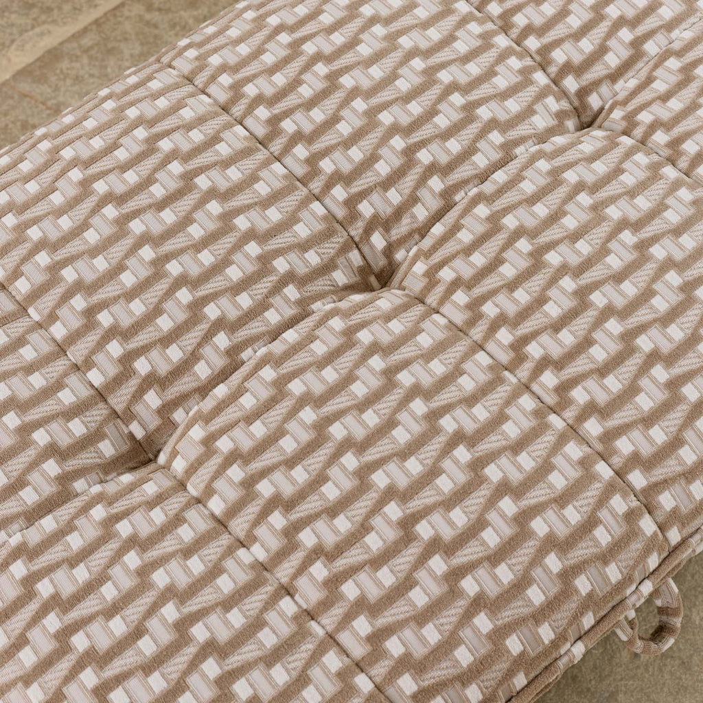 Hartpury Storage Ottoman in Taupe Maze