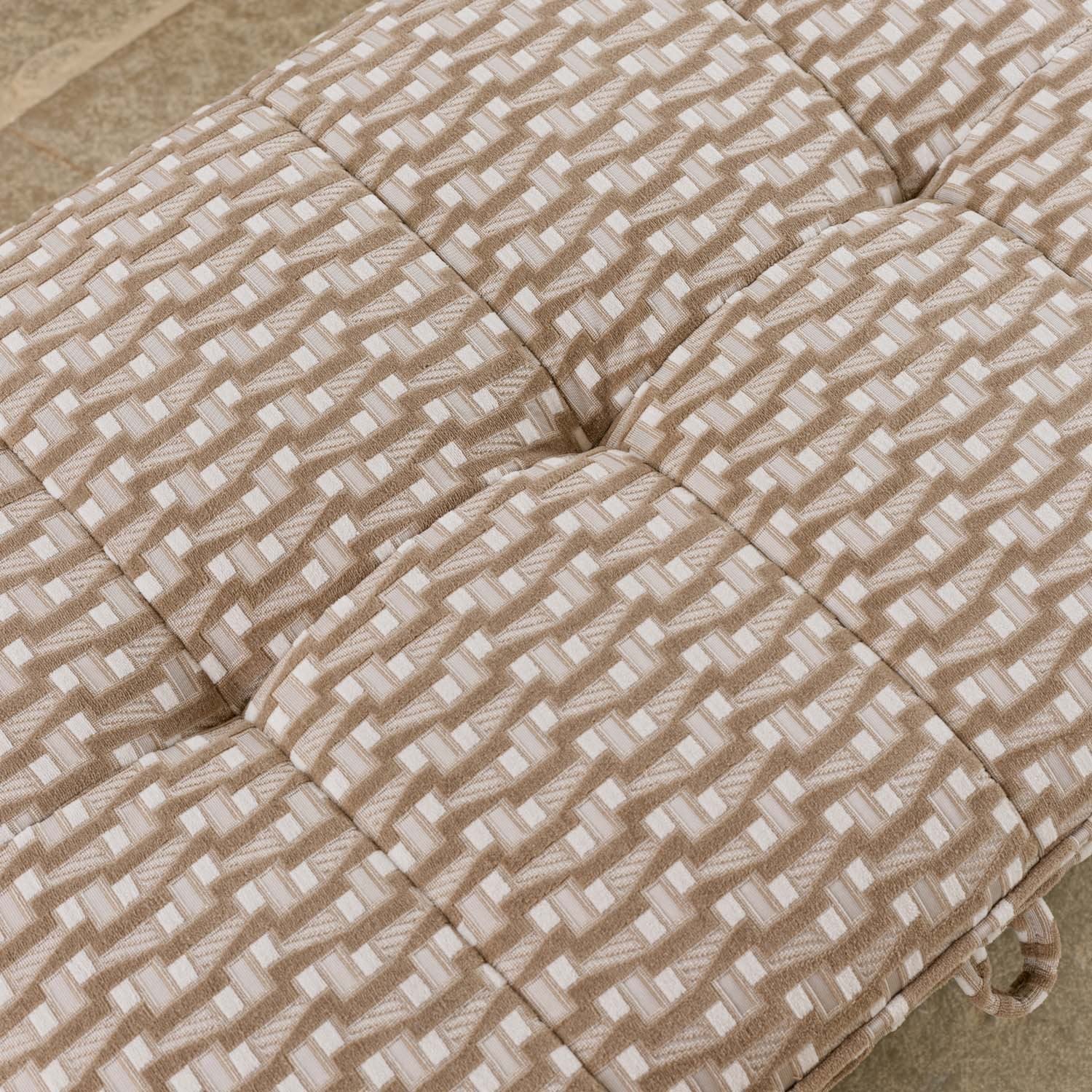 Hartpury Storage Ottoman in Taupe Maze
