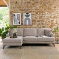 Willow 2 Seater with Left Hand Chaise in Mushroom
