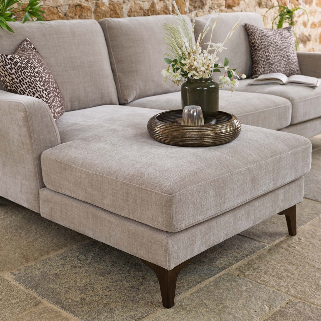 Willow 2 Seater with Left Hand Chaise in Mushroom