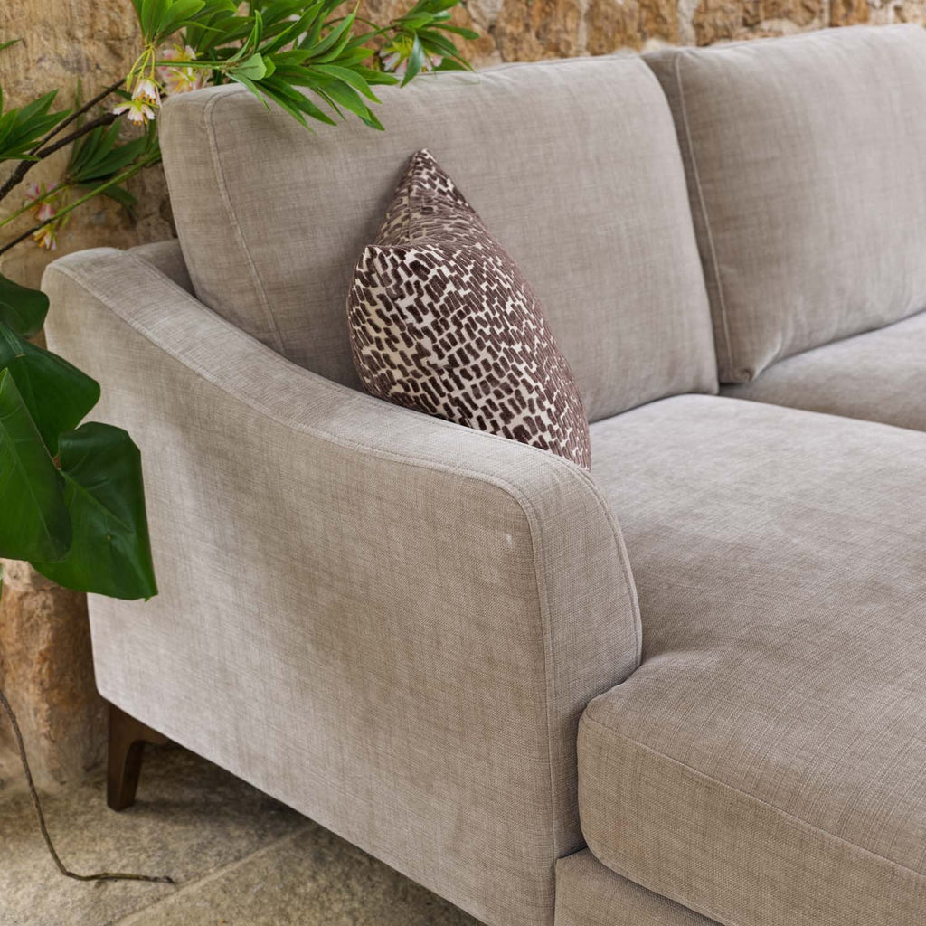 Willow 2 Seater with Left Hand Chaise in Mushroom