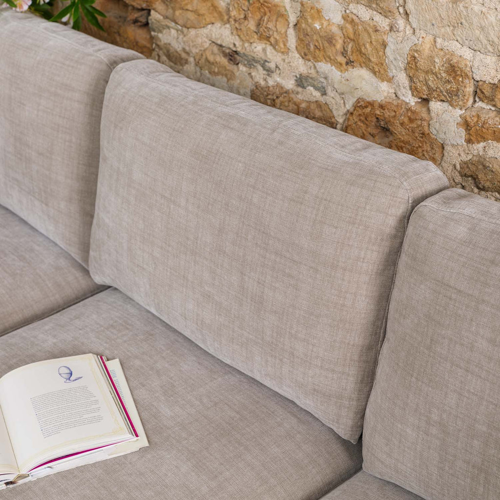 Willow 2 Seater with Left Hand Chaise in Mushroom