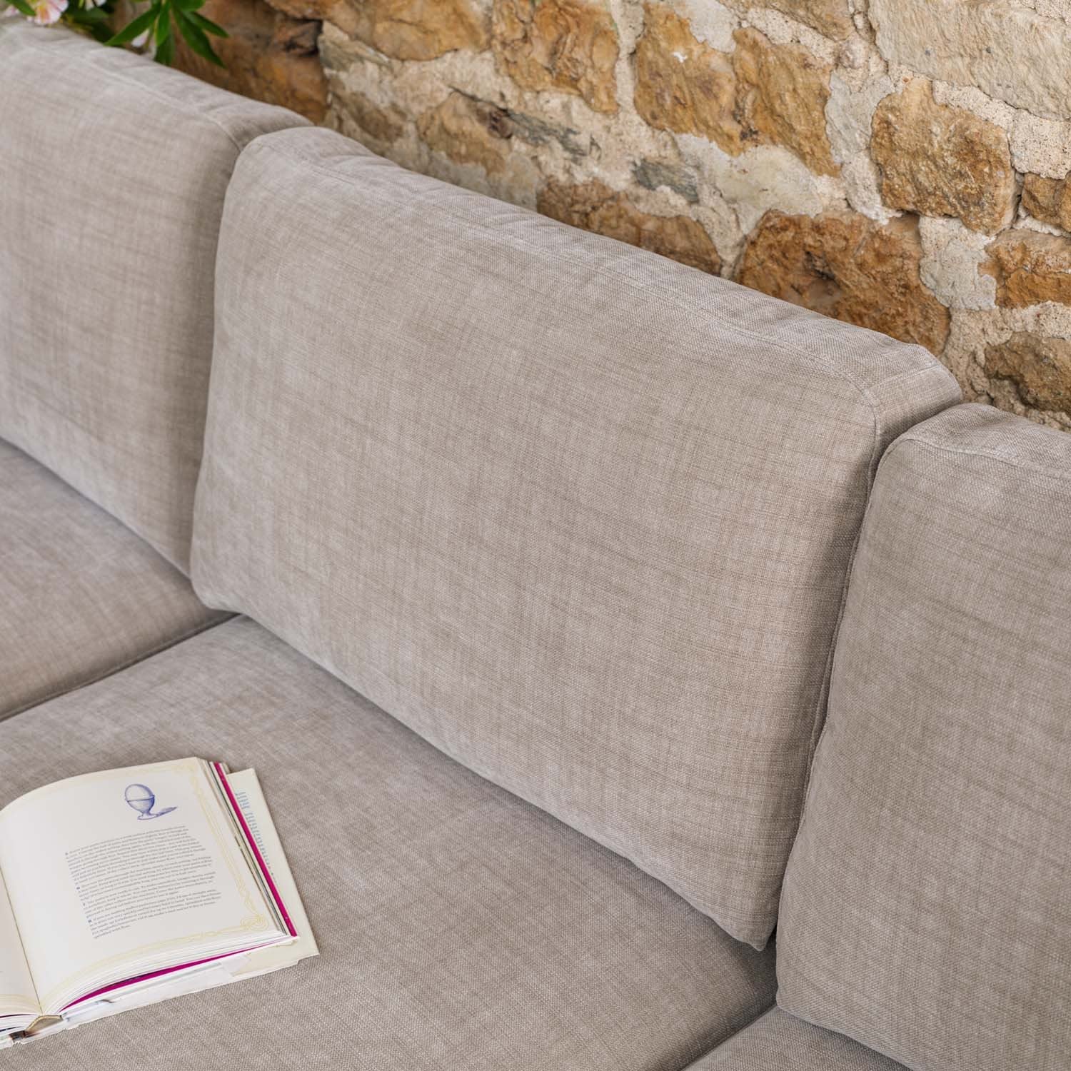 Willow 2 Seater with Left Hand Chaise in Mushroom