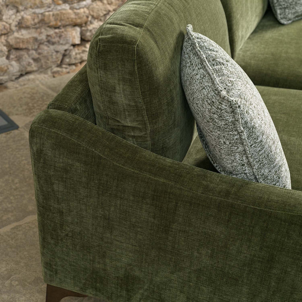 Willow 3 Seater Sofa in Olive Green