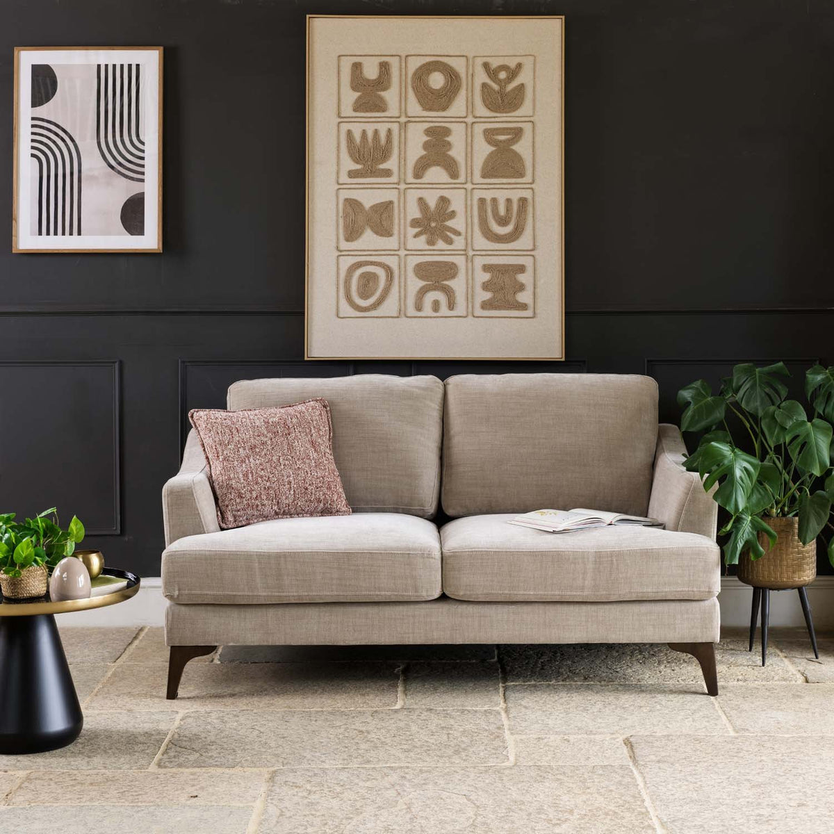 Willow 2 Seater Loveseat in Mushroom