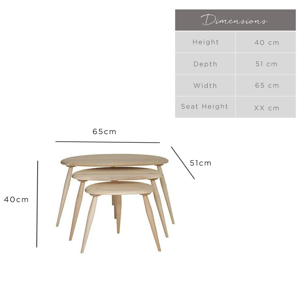 Ercol Range Nest of Tables