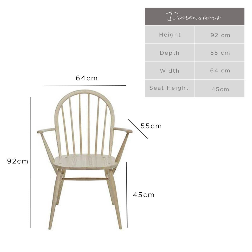 Ercol Range Windsor Dining Armchair
