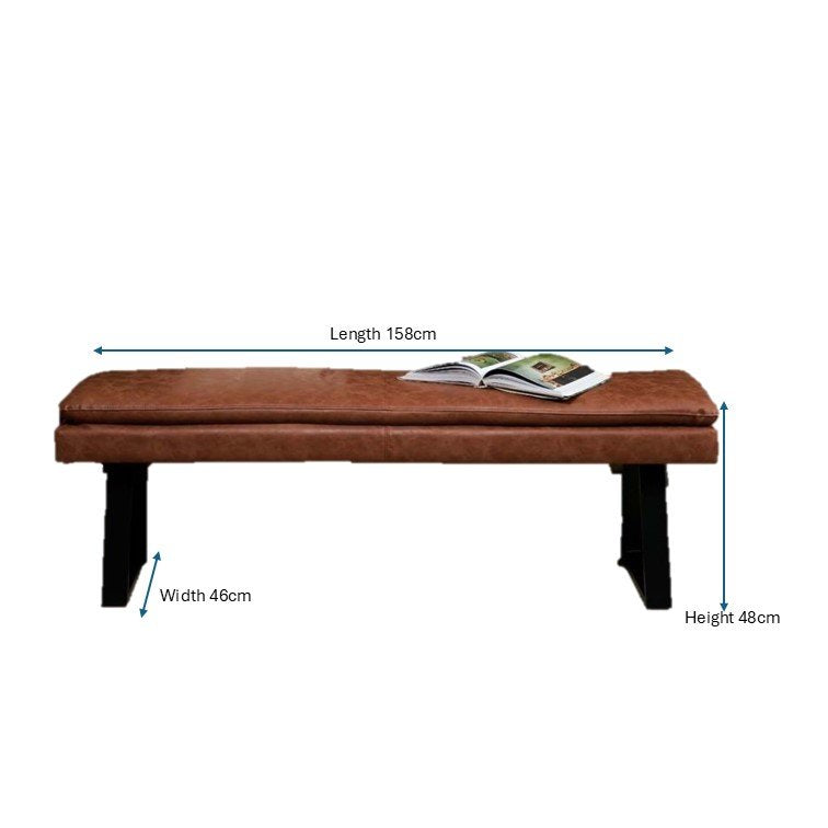 Industrial Bench Seat - Tan