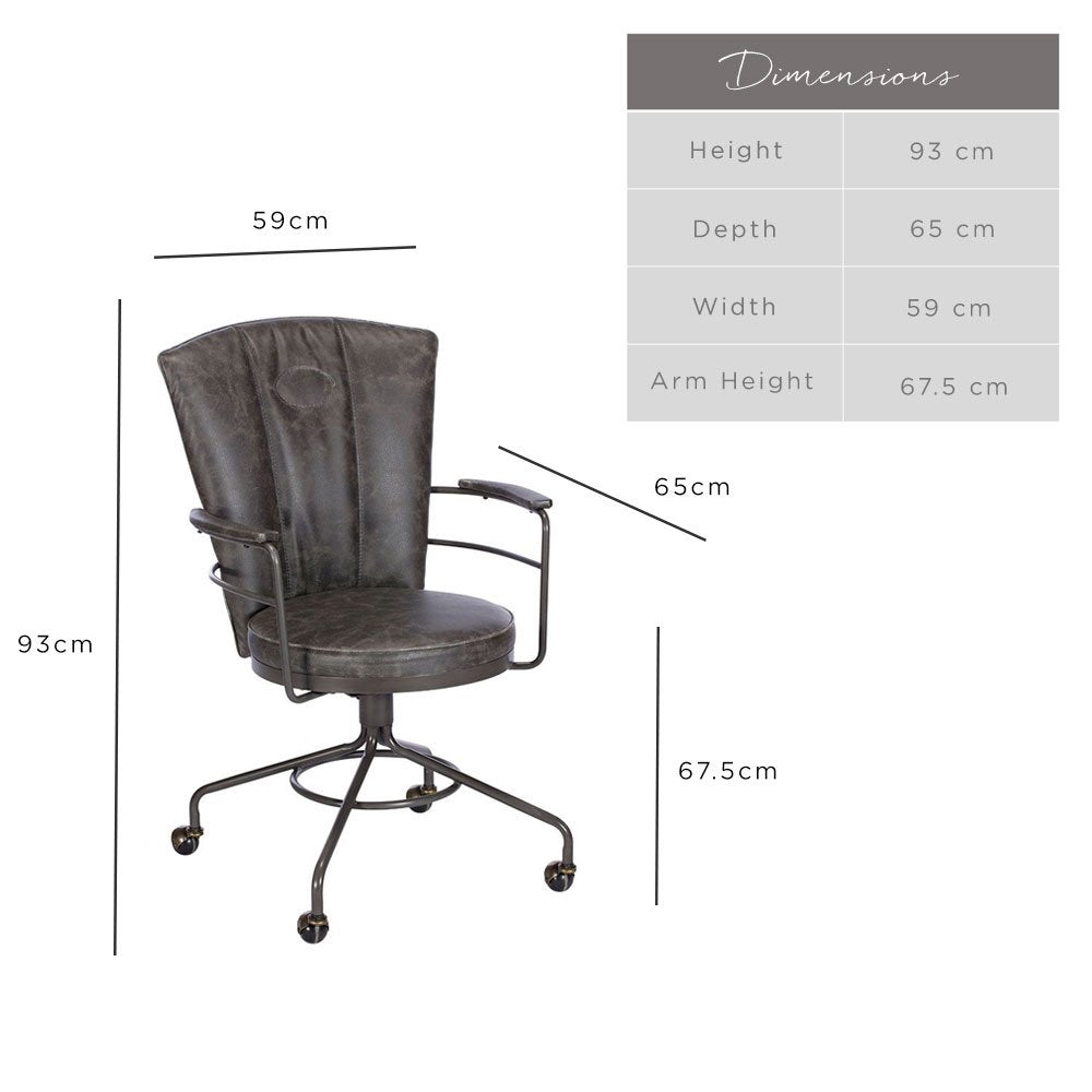 Hardy Office Chair - Grey