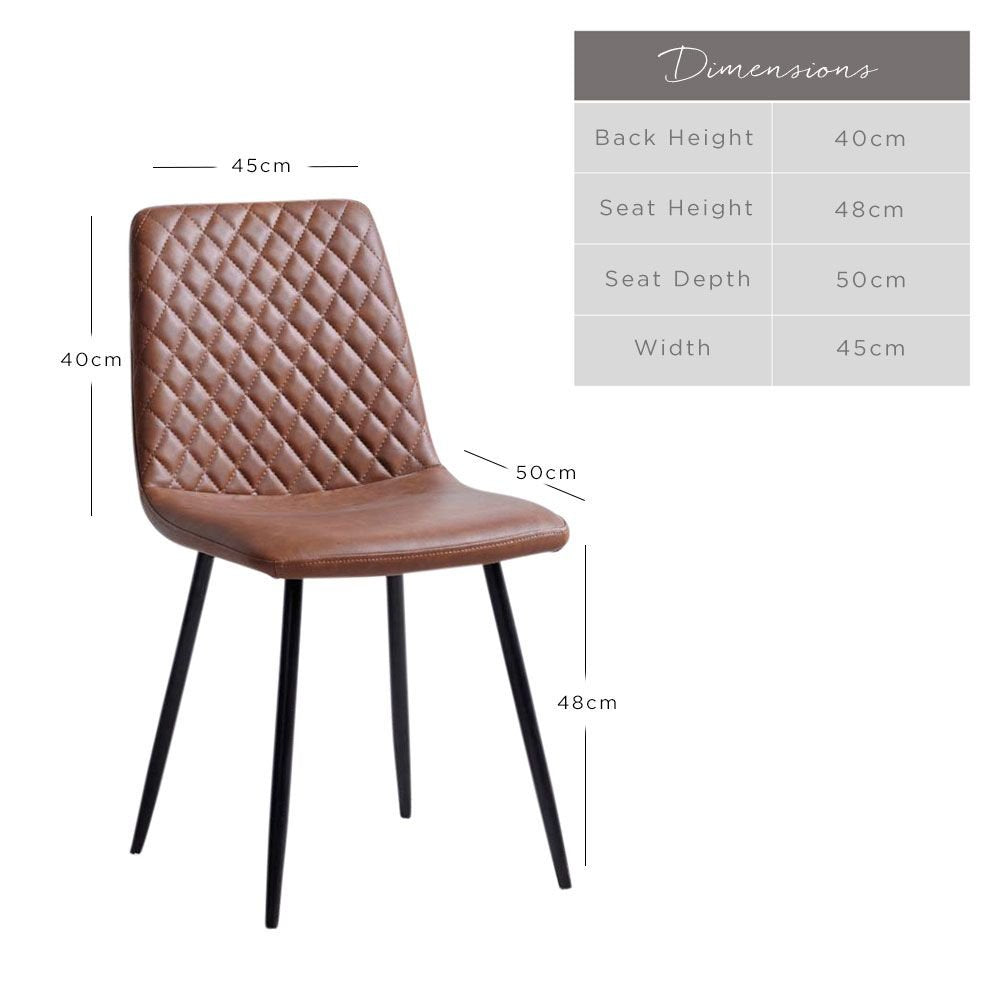 Ripley Dining Chair - Tan (Set of 2)