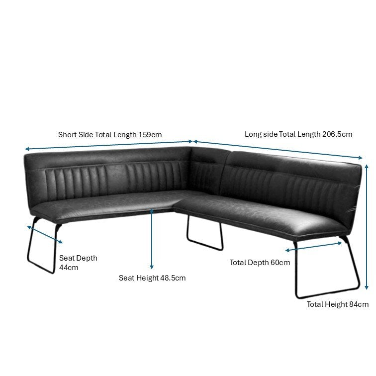 Hardy Corner Bench - Tan (Right Hand Facing)