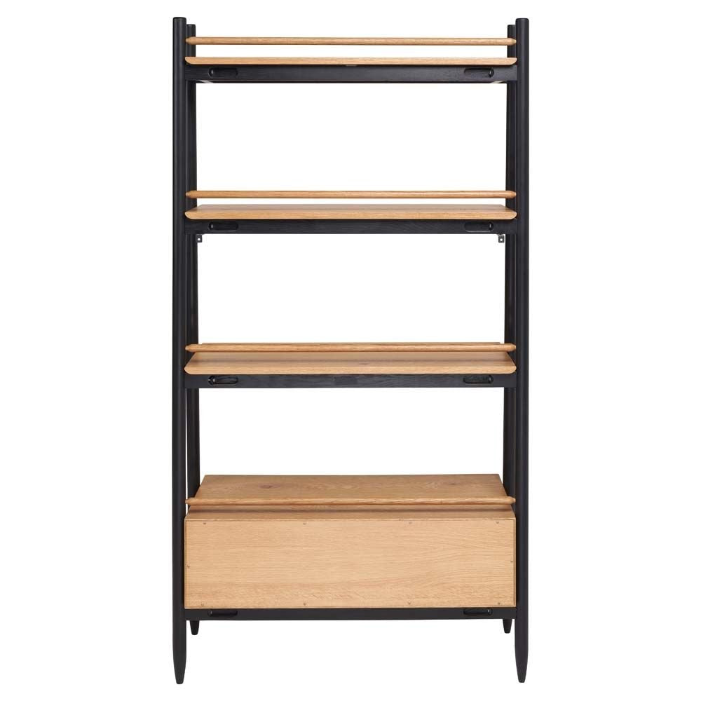 Monza Open Shelving - PO/BK