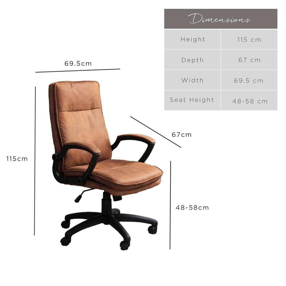 Porto Office Chair - Tan