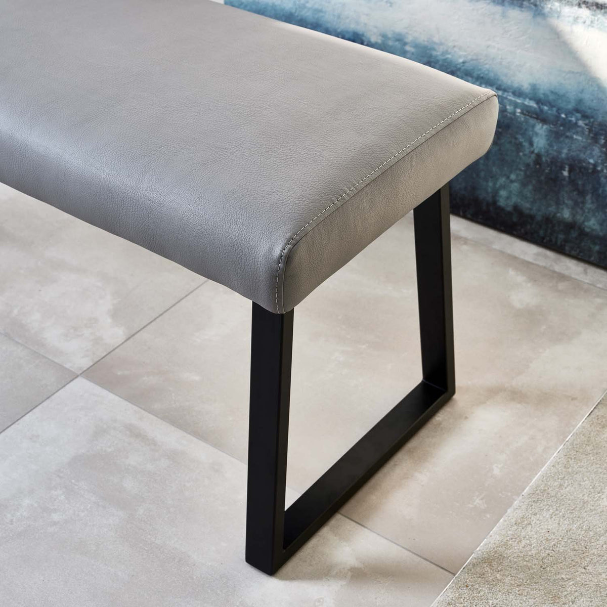 Paulo Dining Bench - Grey