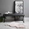 Hardy Faux Leather Low Dining Bench ��� Grey