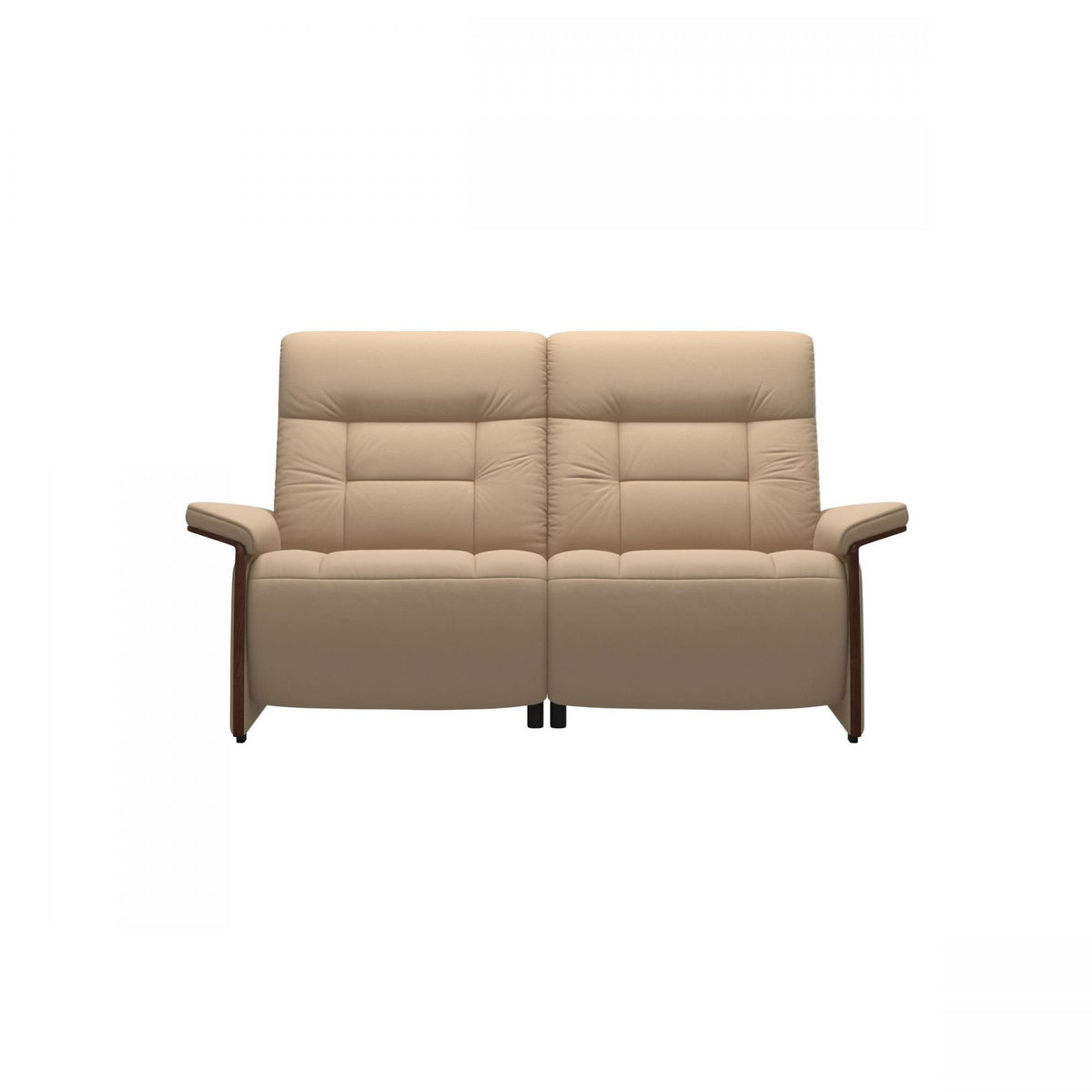 Stressless Mary 2 Seater Sofa Wood Arm - Paloma/Cori Leather