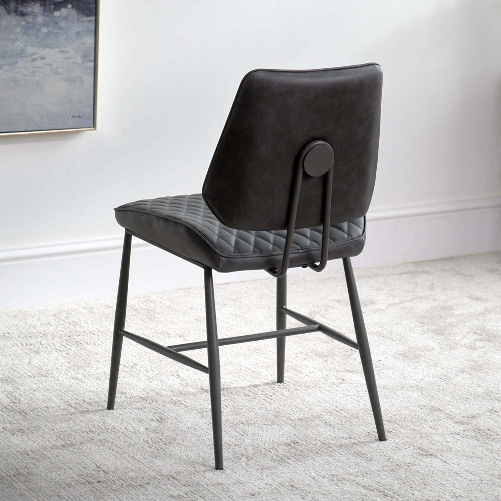 Adelaide 180cm Dining Table & 6 Digby Dining Chairs - Grey