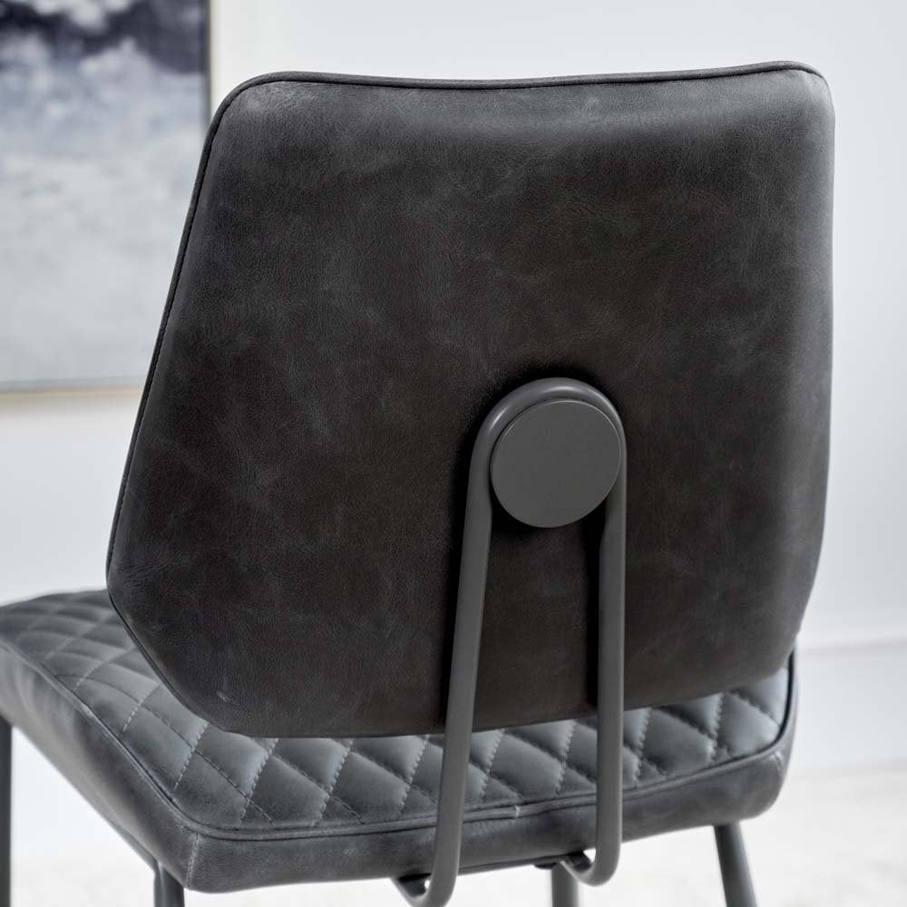 Adelaide 180cm Dining Table & 6 Digby Dining Chairs - Grey