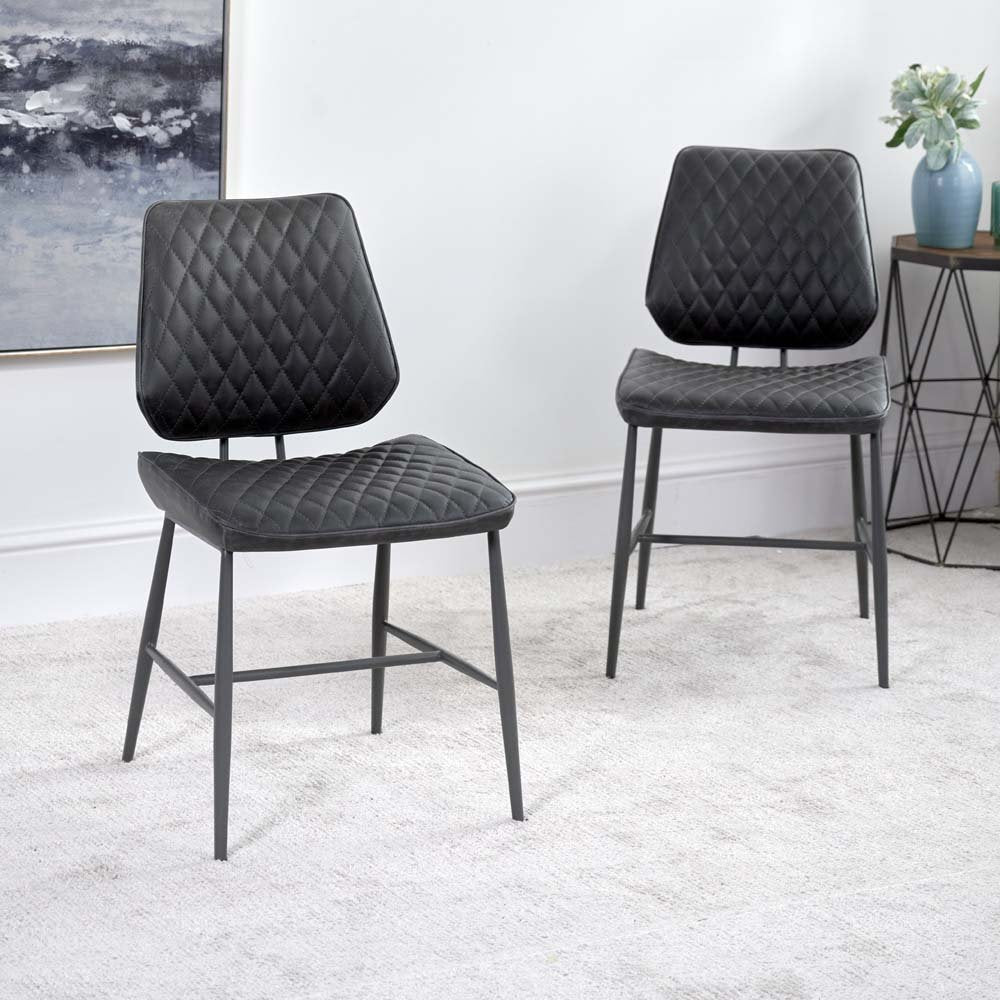 Adelaide 180cm Dining Table & 6 Digby Dining Chairs - Grey