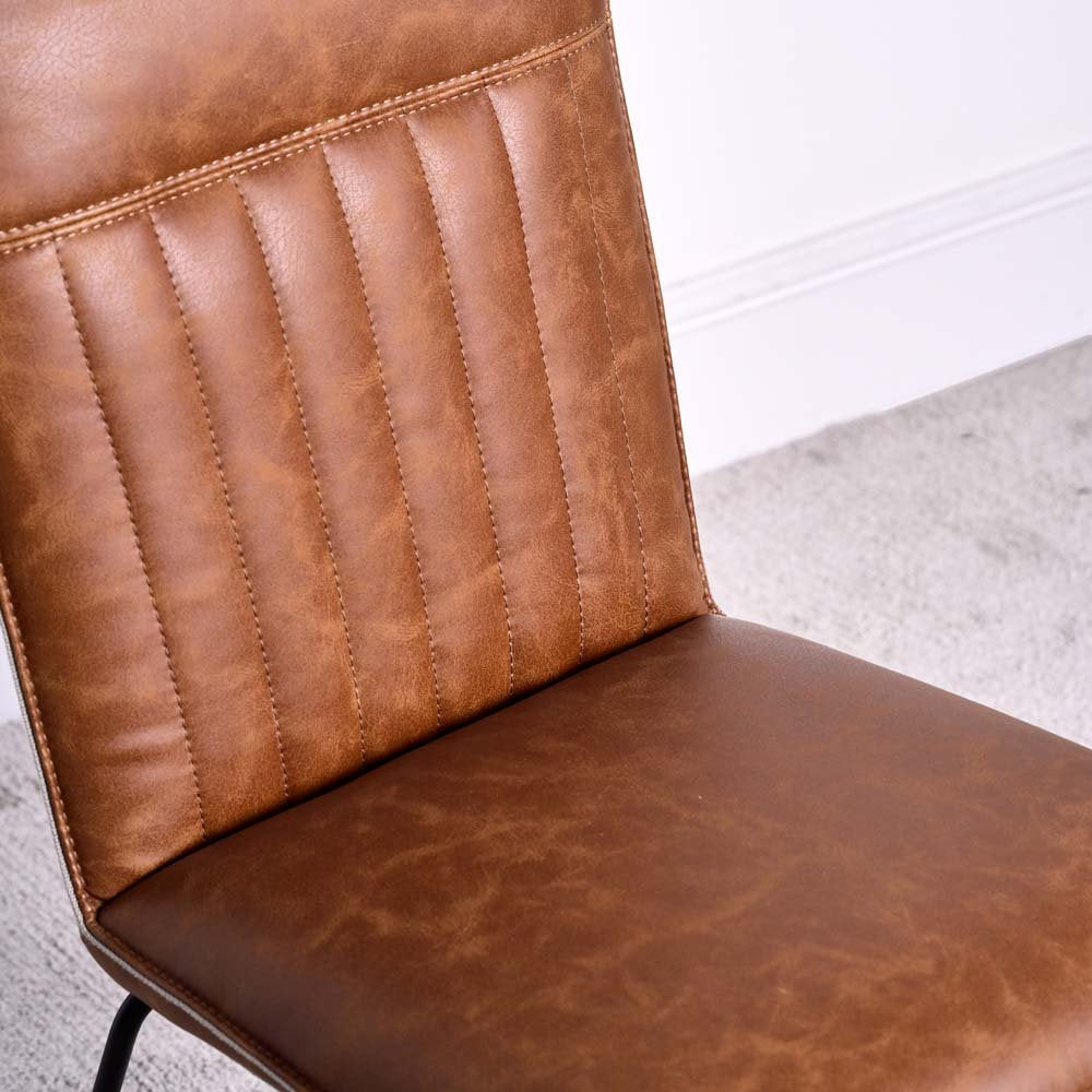 Soho Dining Table 200cm & 6 Hardy Dining Chairs - Tan