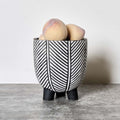 Cement Leaf Vein Pot- Large