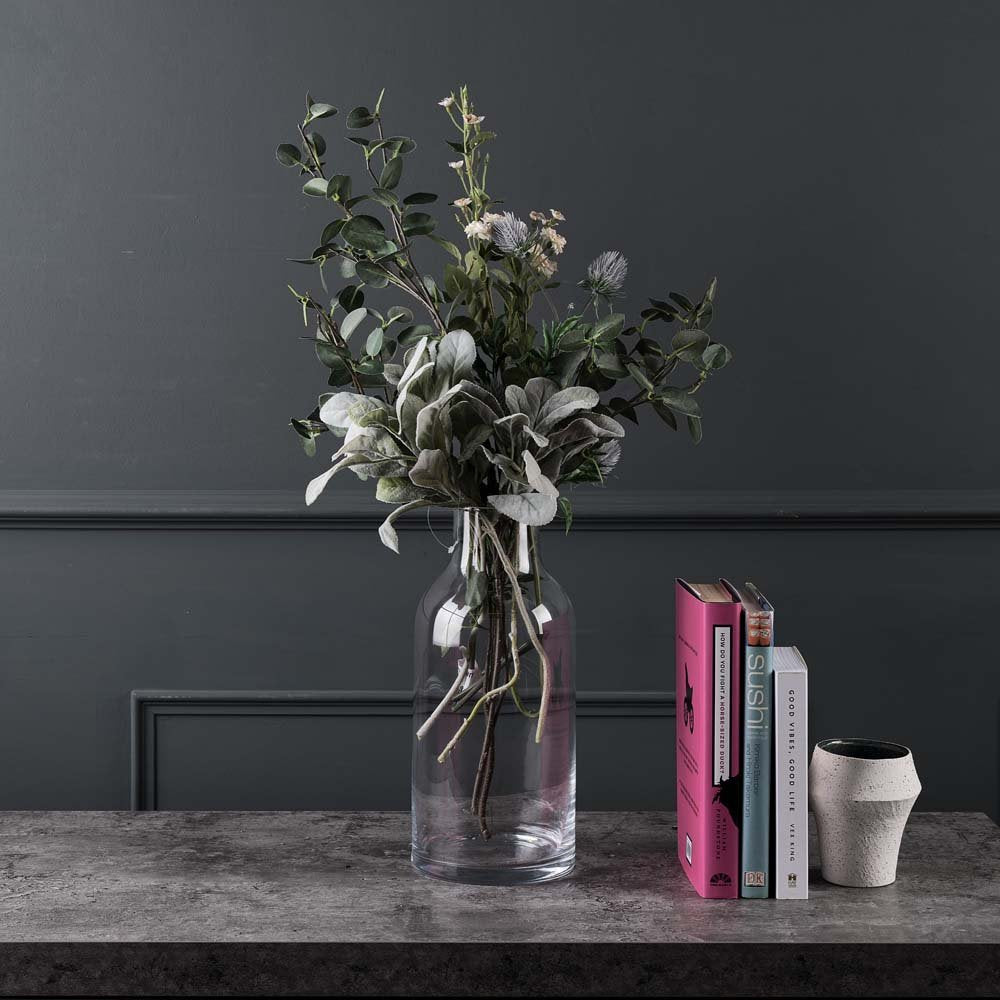 Bottle Neck Glass Vase - Small