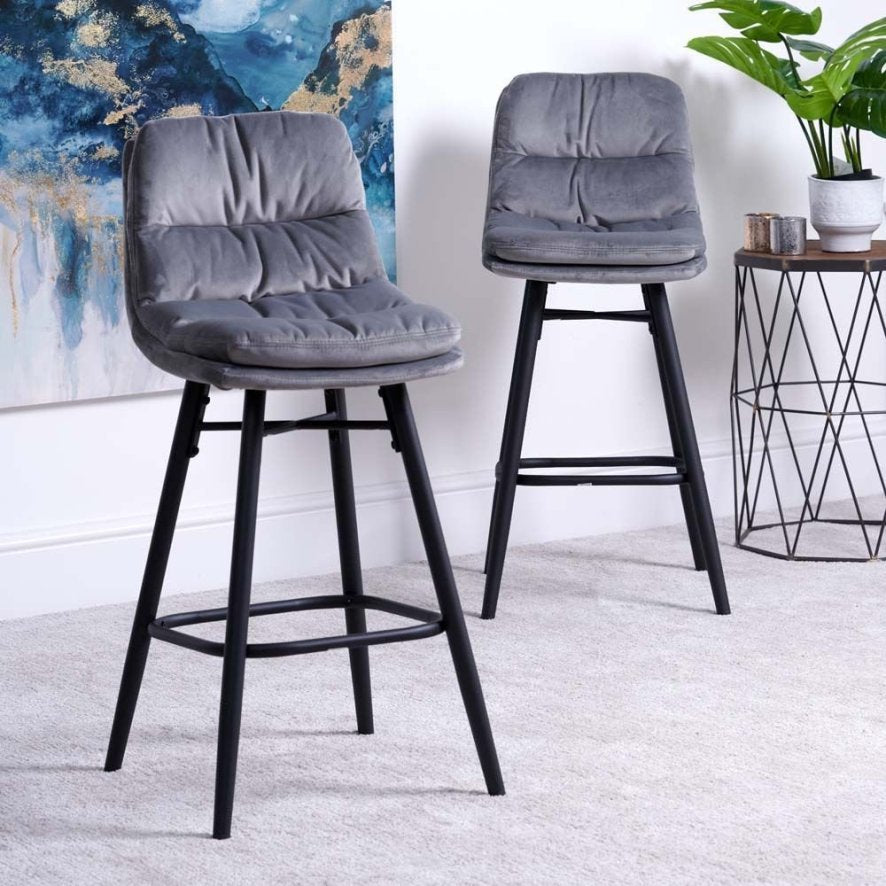 Enderson Bar Stool - Light Grey (Set of 2)