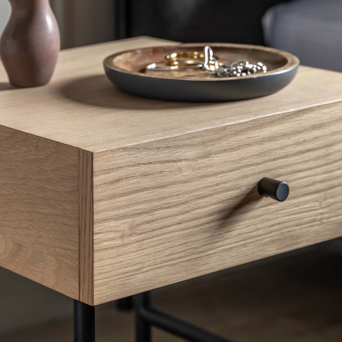 Ashdown 1 Drawer Bedside Natural