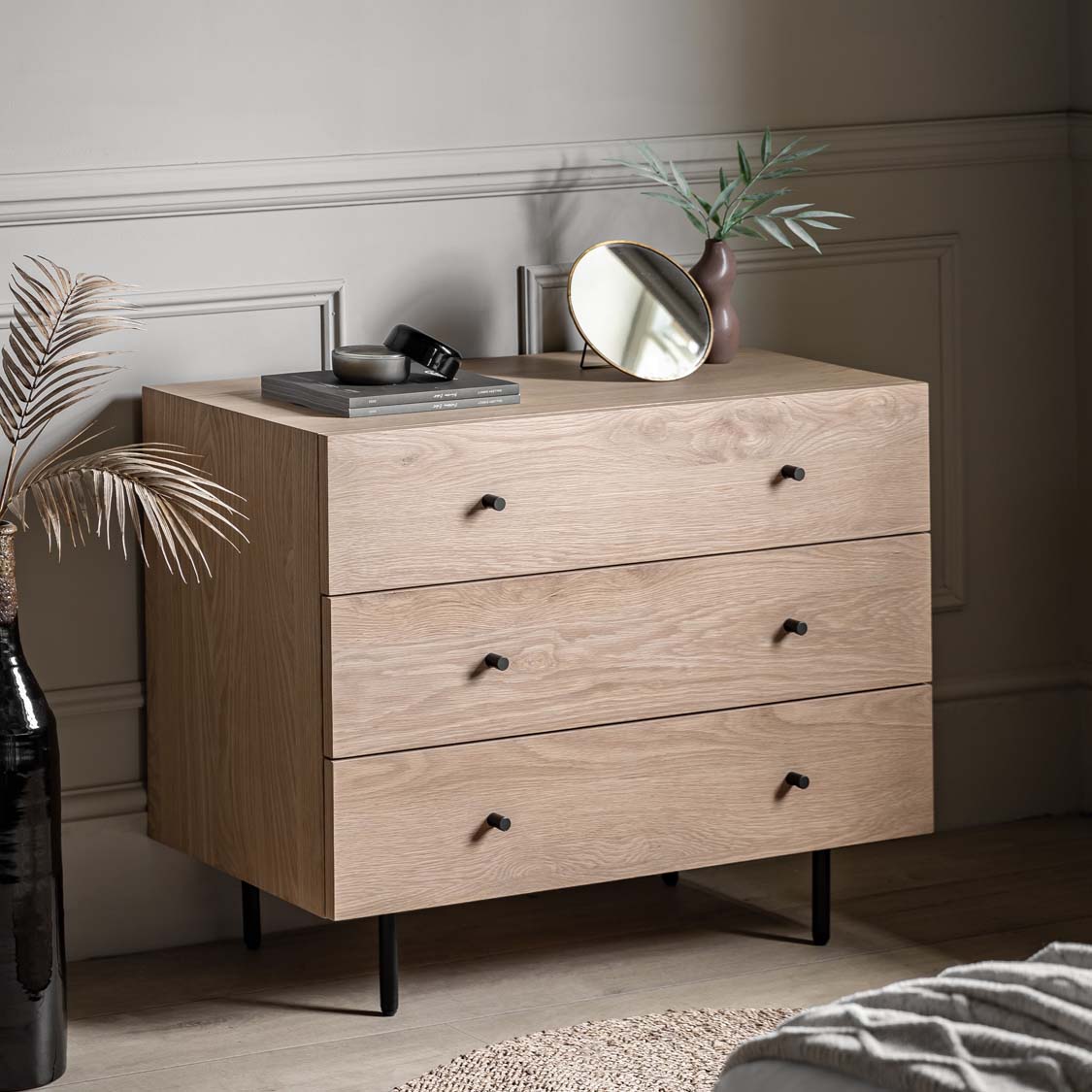 Ashdown 3 Drawer Chest Natural