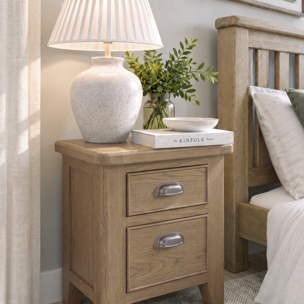 Bridport 3 Drawer Bedside Table