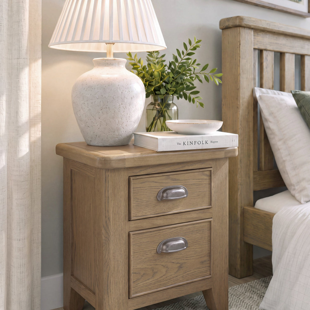 Bridport 3 Drawer Bedside Table