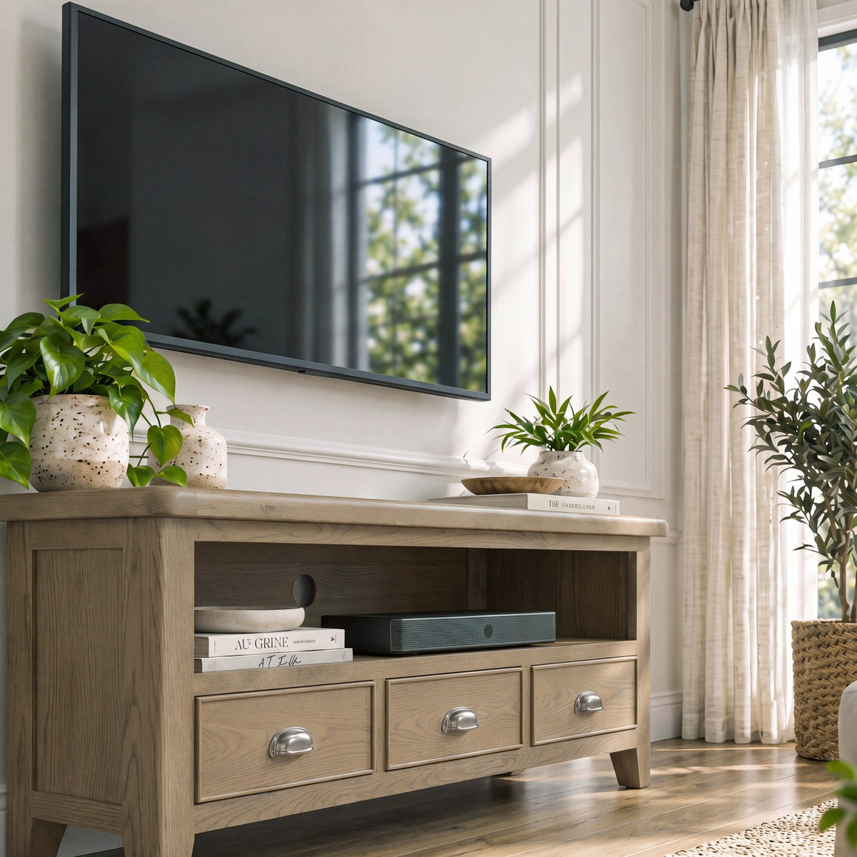 Bridport Large 3 Drawer TV Unit