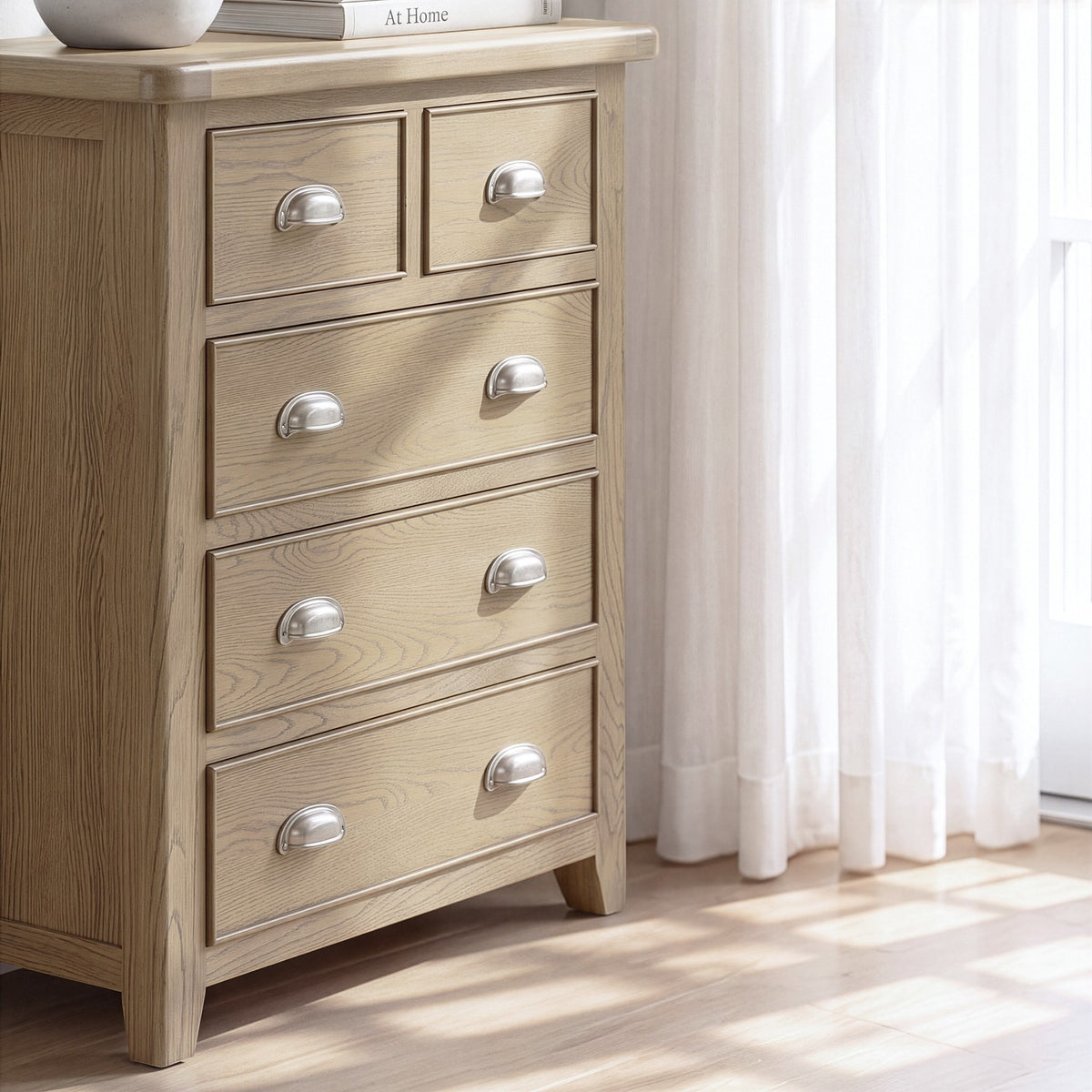 Bridport 2 Over 3 Drawer Chest
