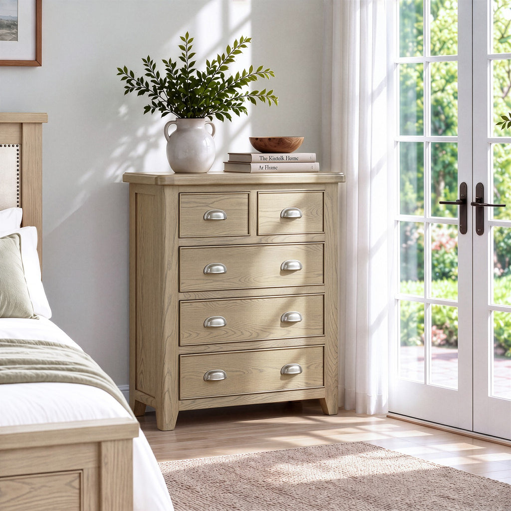 Bridport 2 Over 3 Drawer Chest