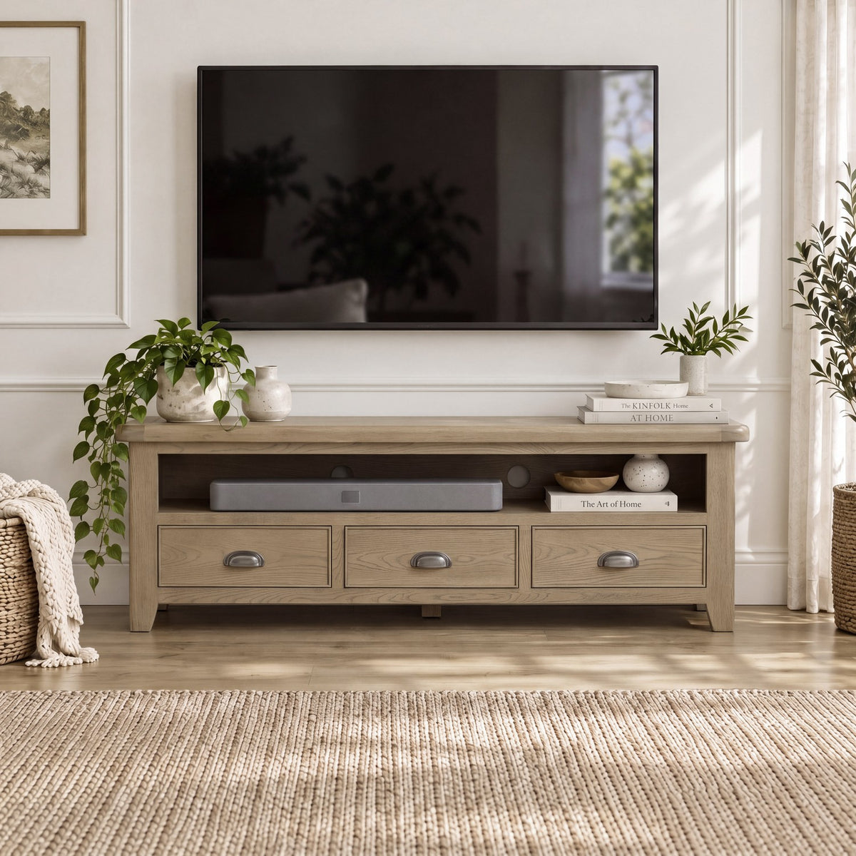 Bridport Large 3 Drawer TV Unit