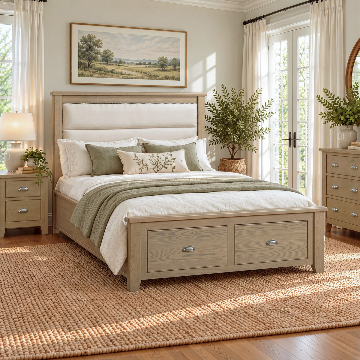 Bridport 4'6 Double Bed with Drawer Storage