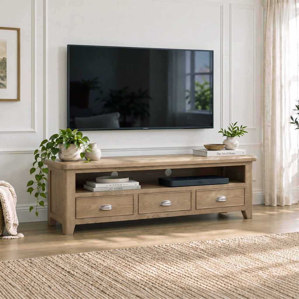 Bridport Large 3 Drawer TV Unit