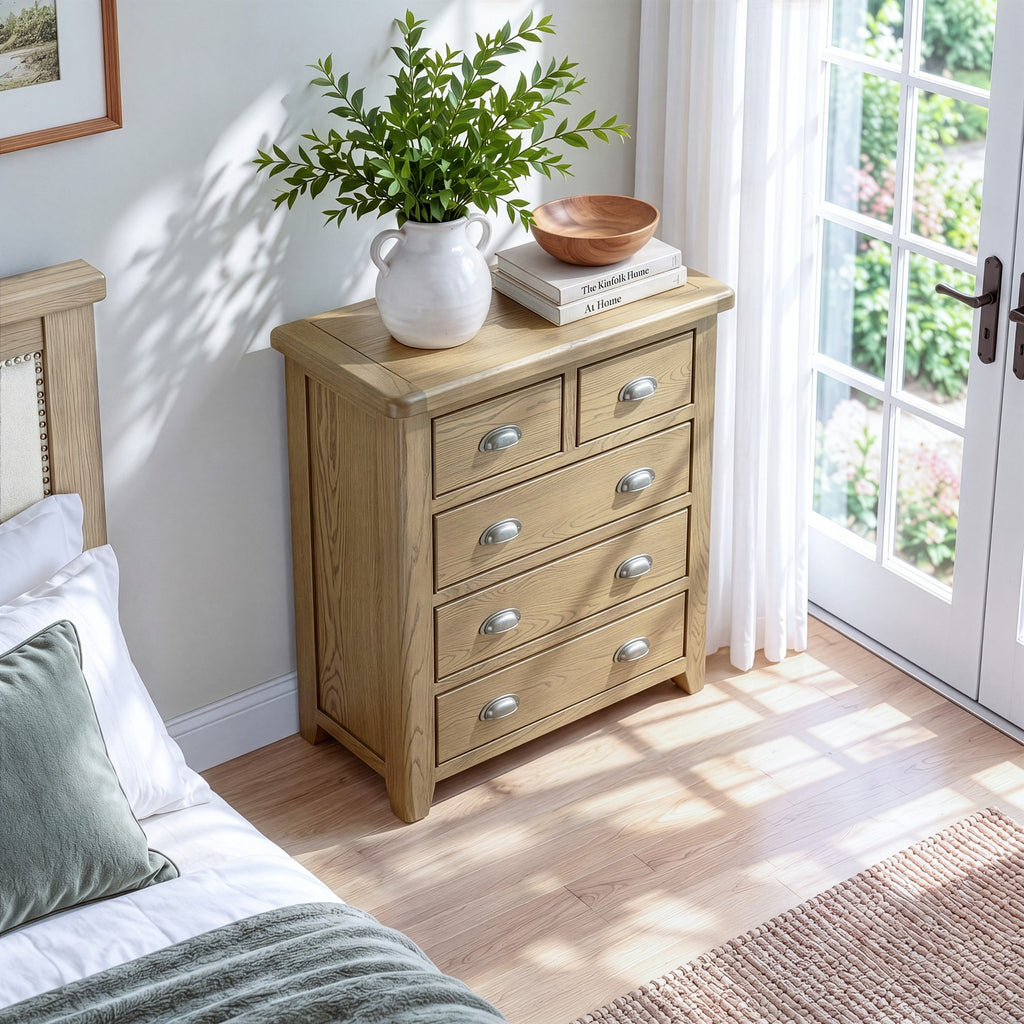 Bridport 2 Over 3 Drawer Chest