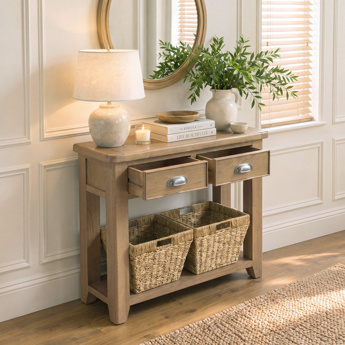 Bridport 2 Drawer Console Table
