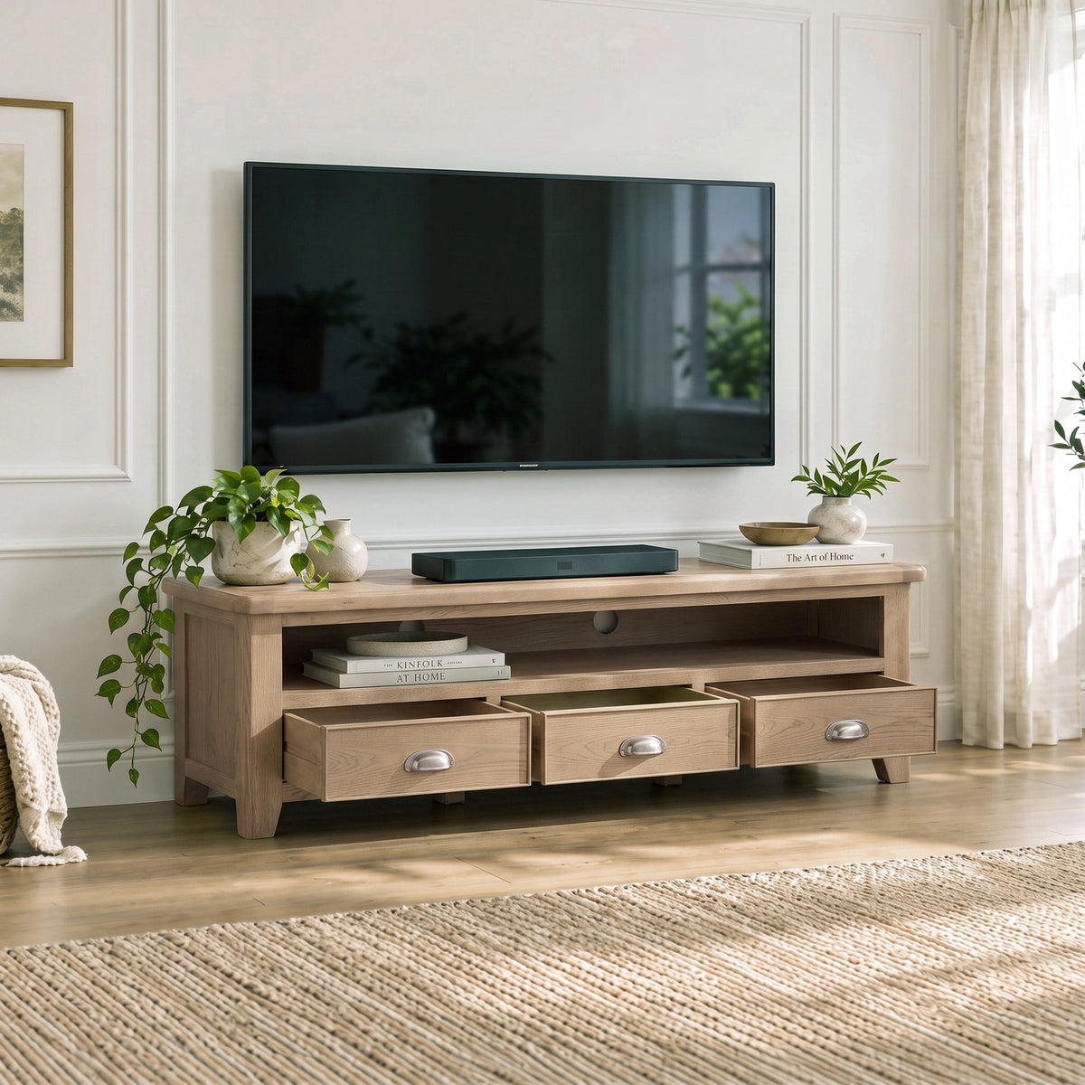 Bridport Large 3 Drawer TV Unit
