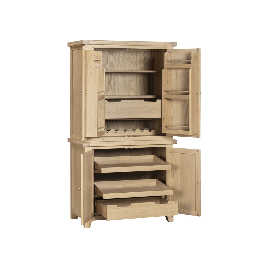 Bibury Double Larder in Natural Oak