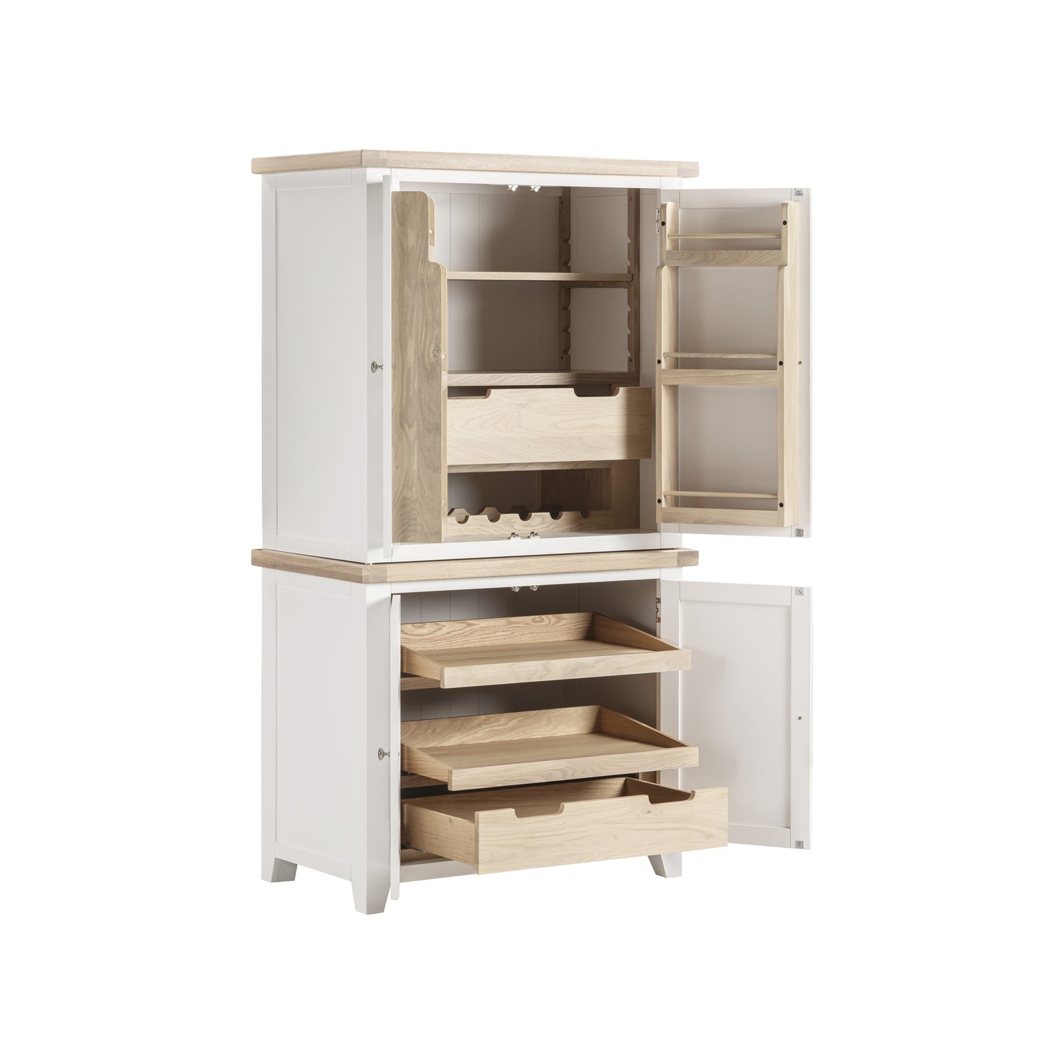 Bibury Double Larder in Painted / Oak