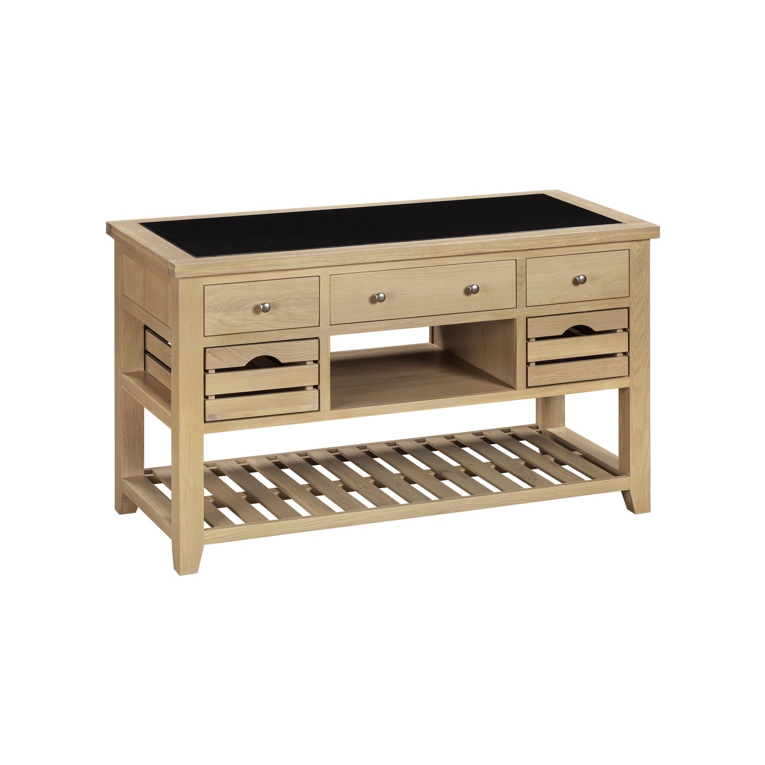 Bibury Large Kitchen Island in Natural Oak