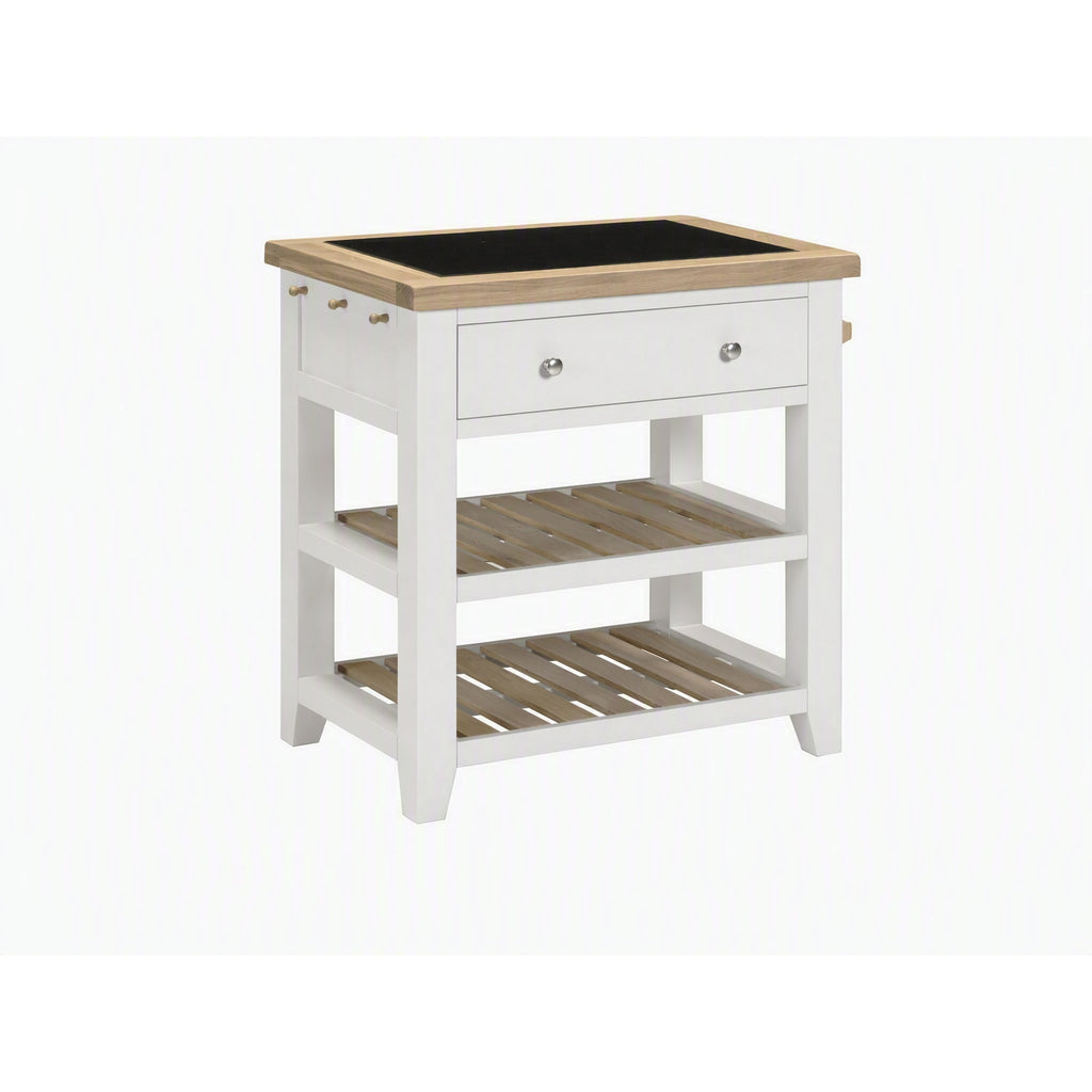 Bibury Small Kitchen Island in Painted / Oak
