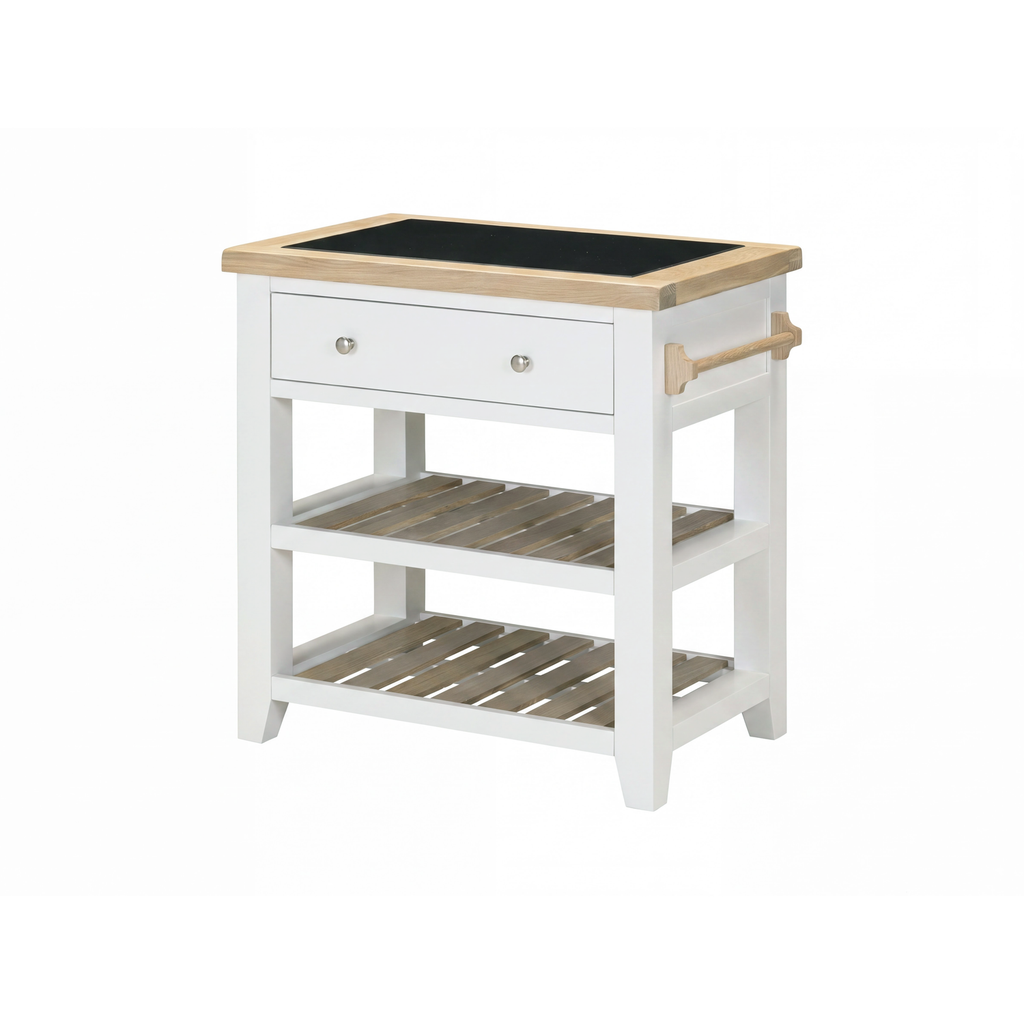 Bibury Small Kitchen Island in Painted / Oak